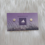 Load image into Gallery viewer, Snowflake Stud Earrings 925 Sterling Silver

